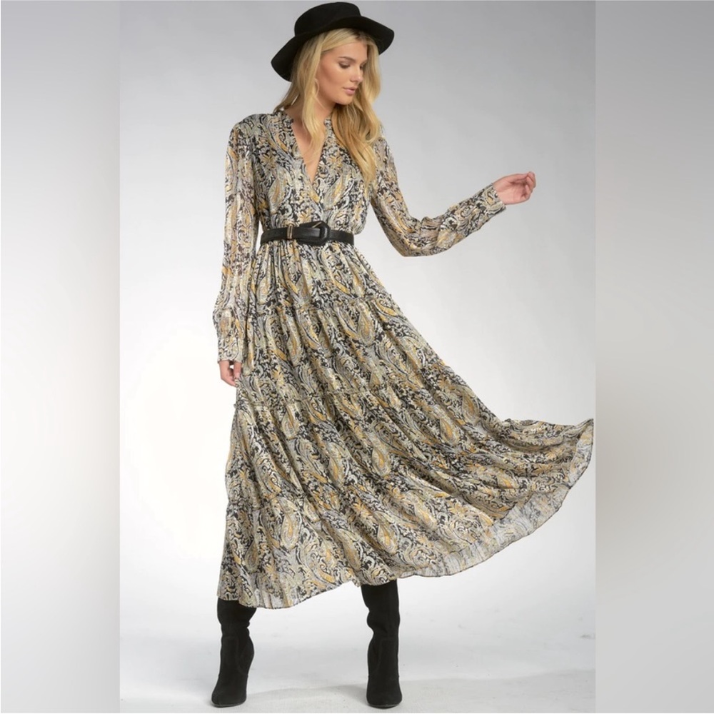NWT Elan Paisley Midi Dress